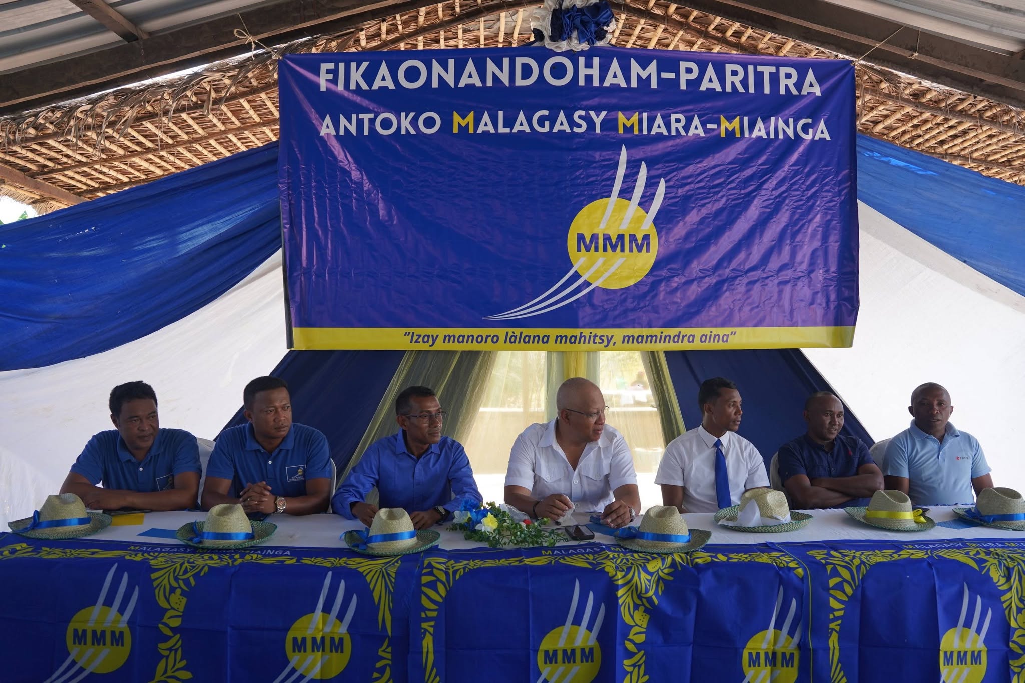 Membres et représentants du MMM réunis à Maevatanana lors des assises régionales de la région Betsiboka